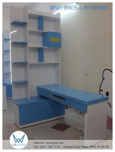 Bàn học góc liền tủ sách Batman BHGS-L.BATMAN01