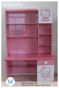 Bàn học liền giá sách Hello Kitty BHGS-KITTY.02