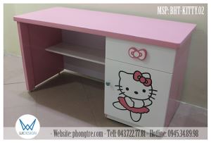 Bàn học sinh Hello Kitty múa ba lê dễ thương