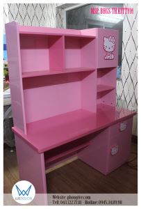 Bàn học Mèo Hello Kitty dành cho bé gái tiểu học