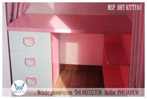 Bàn học sinh Hello Kitty đa năng BHT-KITTY.03