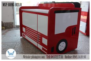 Bàn học xe bus dành cho bé trai học mẫu giáo