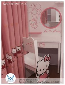 Bàn trang điểm Hello Kitty cầm bóng bay BP-KITTY.02