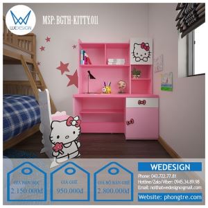 Bộ bàn ghế học sinh tiểu học Hello Kitty BGTH-KITTY.011