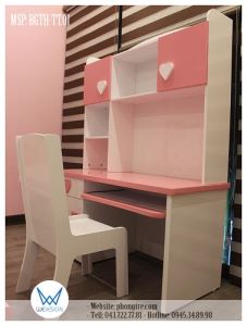 Bộ bàn ghế tiểu học trang trí trái tim BGTH-TT.01
