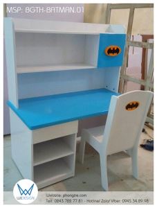 Bộ bàn ghế tiểu học Người dơi Batman BGTH-BATMAN.01