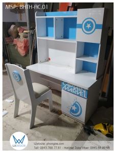 Bộ bàn ghế tiểu học Đội trưởng Mỹ America Captain 01