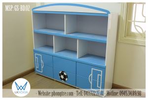 Giá kệ sách chủ đề bóng đá