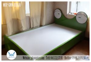 Giường ngủ trẻ em ếch xanh đeo kính