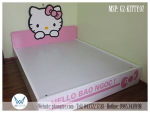 Giường ngủ Hello Kitty và nơ xinh G2-KITTY.07