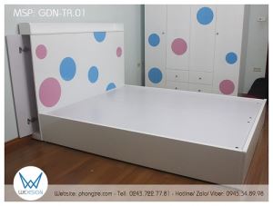 Giường ngủ đa năng trang trí hình tròn GDN-TR.01