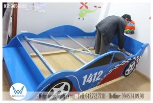 Giường ô tô đua GOTO-00.1412 màu xanh dương