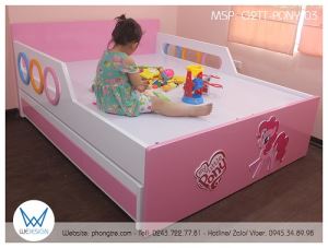 Giường tầng thấp có thành chắn My Little Pony Pikie Pie