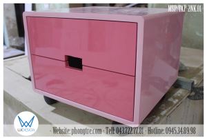 Tủ táp đầu giường có bánh xe