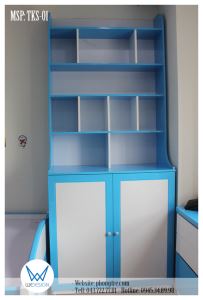 Tủ quần áo liền kệ sách 