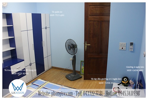 View phòng bé trai nhà anh Thảo chụp từ vị trí cửa sổ